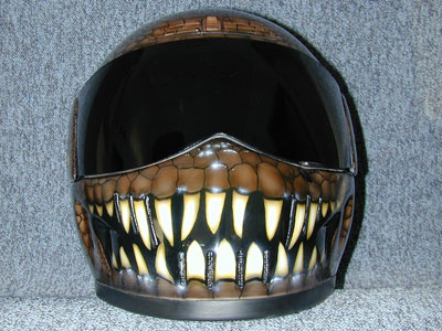 Motorradhelm Airbrush