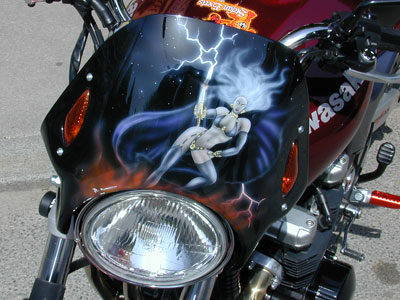 Motorrad Airbrush