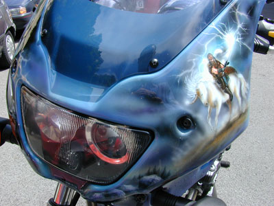 Motorrad Airbrush