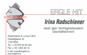 Eagle Invest Visitenkarten