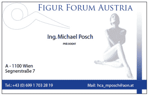 Figur Forum Austria - Visitenkarte und Zertifikat