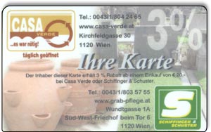 Kundenkarte Casa-Verde