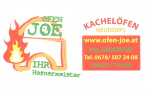 Ofen Joe Visitenkarte