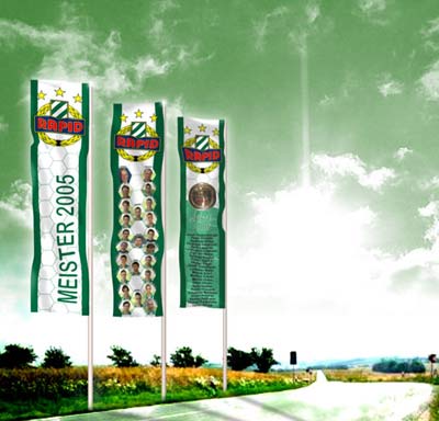 Rapid Wien Meisterfahnen 2005, 2008